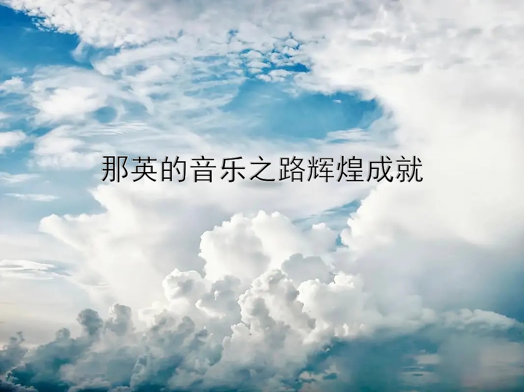 那英的音乐之路辉煌成就