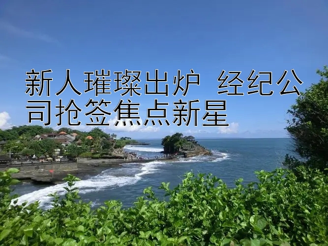 新人璀璨出炉 经纪公司抢签焦点新星