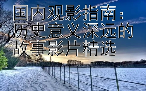 国内观影指南：历史意义深远的故事影片精选