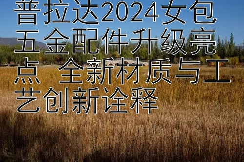 普拉达2024女包五金配件升级亮点 全新材质与工艺创新诠释