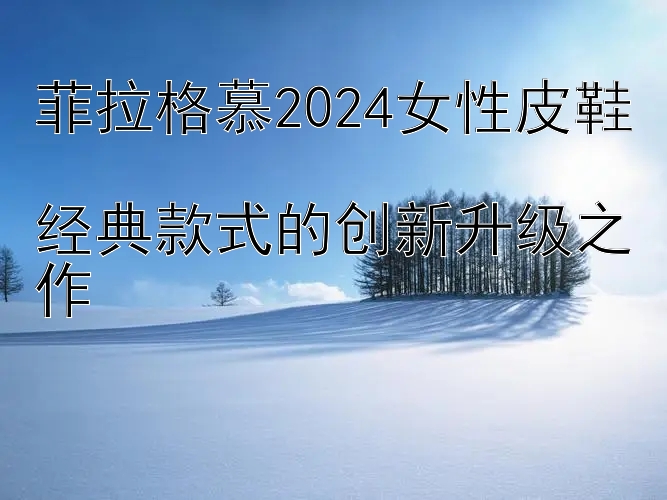 菲拉格慕2024女性皮鞋  
经典款式的创新升级之作